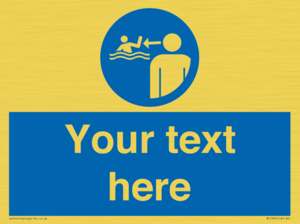 Custom mandatory keep children under supervision in the aquatic environment